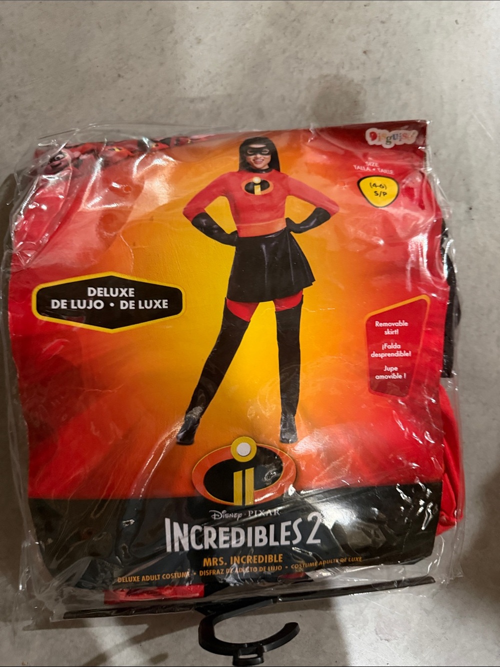 Disney Pixar Incredibles 2 Mrs. Incredible Kids Costume - Red & Black